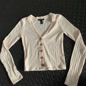 forever 21 long sleeve buttoned top size small